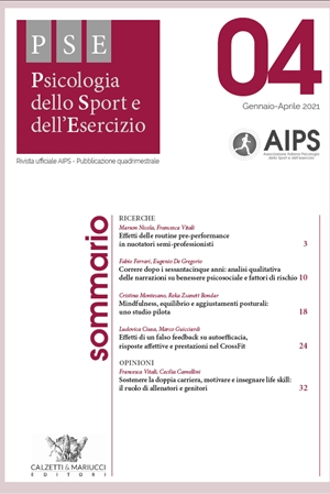 PSE - Psicologia dello Sport e dell'Esercizio. N°4